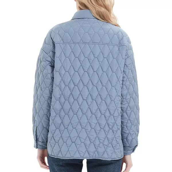 Bellivera Women Quilted Lightweight Coat Puffer Padded Spring Short Button Jacket