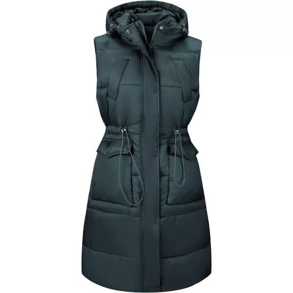 Bellivera Women Vest Quilted Lightweight Puffer Coat Sleeveless Hooded Waistcoat