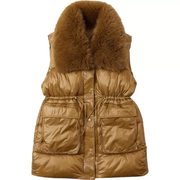Bellivera Women Vest Quilted Lightweight Puffer Coat Sleeveless Hooded Waistcoat