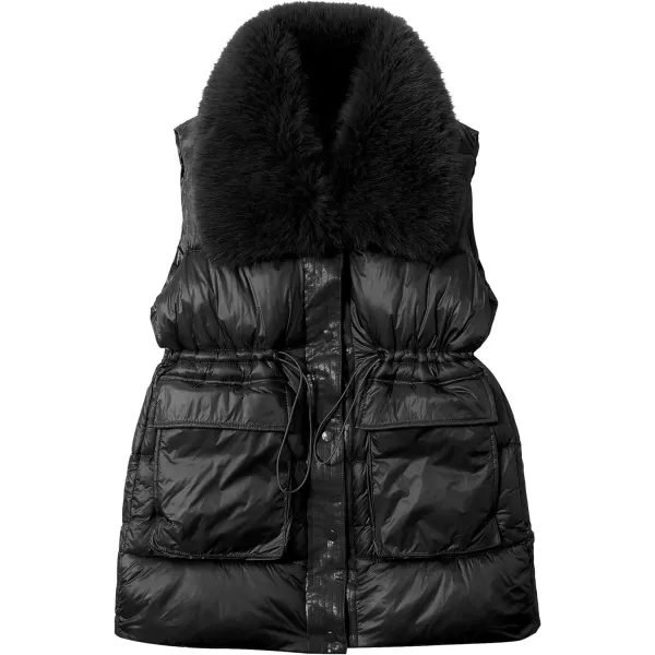 Bellivera Women Vest Quilted Lightweight Puffer Coat Sleeveless Hooded Waistcoat
