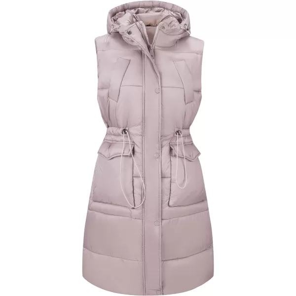 Bellivera Women Vest Quilted Lightweight Puffer Coat Sleeveless Hooded Waistcoat
