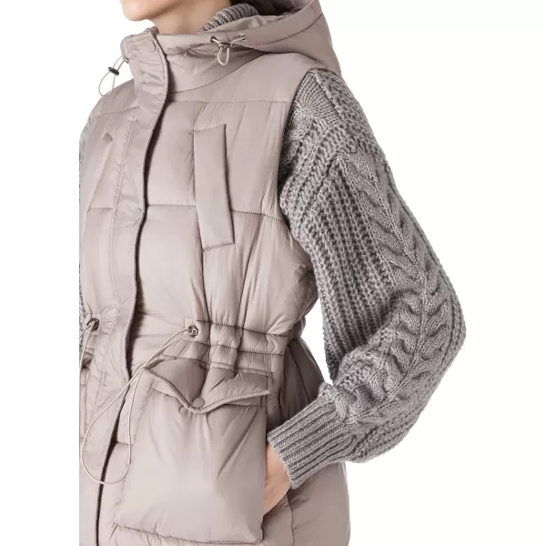Bellivera Women Vest Quilted Lightweight Puffer Coat Sleeveless Hooded Waistcoat