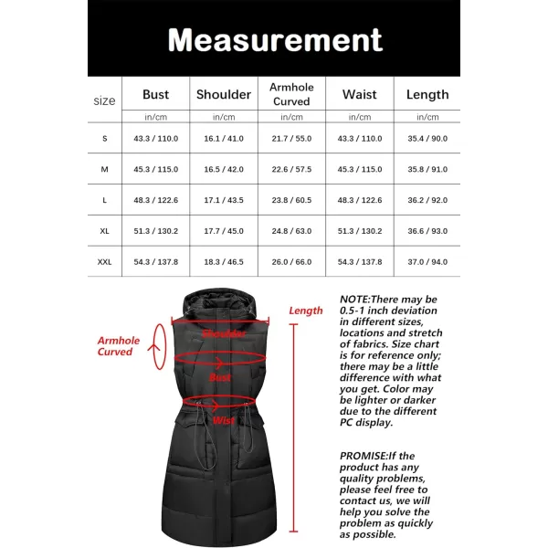 Bellivera Women Vest Quilted Lightweight Puffer Coat Sleeveless Hooded Waistcoat