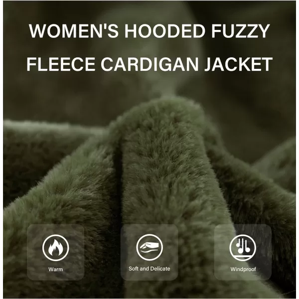 Bellivera Women's Faux Fur Fleece Coat, Spring and Winter Fashion Short Shearling Fuzzy Jacket with Hood