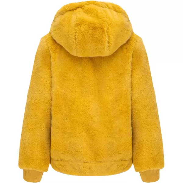 Bellivera Women's Faux Fur Fleece Coat, Spring and Winter Fashion Short Shearling Fuzzy Jacket with Hood