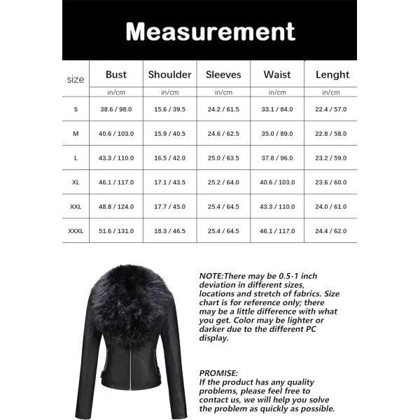 Bellivera Women's Faux Leather Jacket Moto Biker Sherpa-Lined Coat with Removable Fur Collar