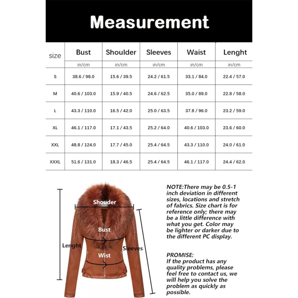 Bellivera Women's Faux Leather Jacket Moto Biker Sherpa-Lined Coat with Removable Fur Collar