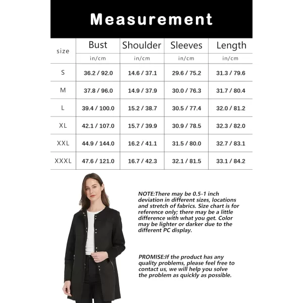Bellivera Womens Faux Suede Leather Jacket Spring and Winter Fashion Long Trench Coat, Lightweight Windbreaker