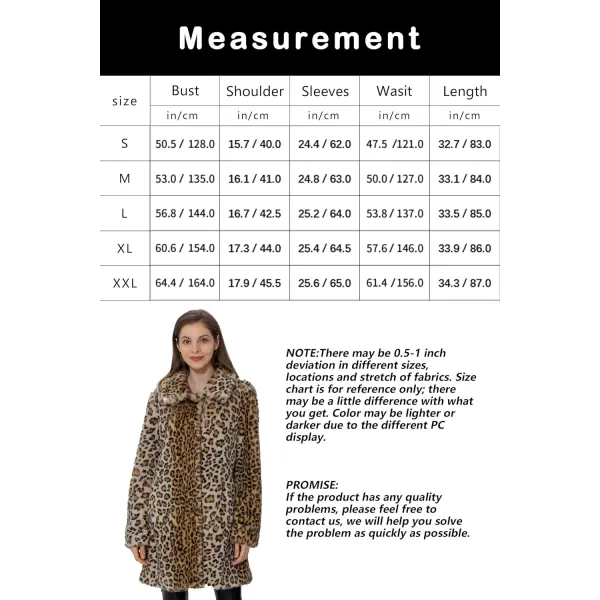 Bellivera Womens Leopard Print Fleece Coat, Spring and Winter Fashion Fuzzy Jacket Faux Fur Fluffy Cardigan Overcoat
