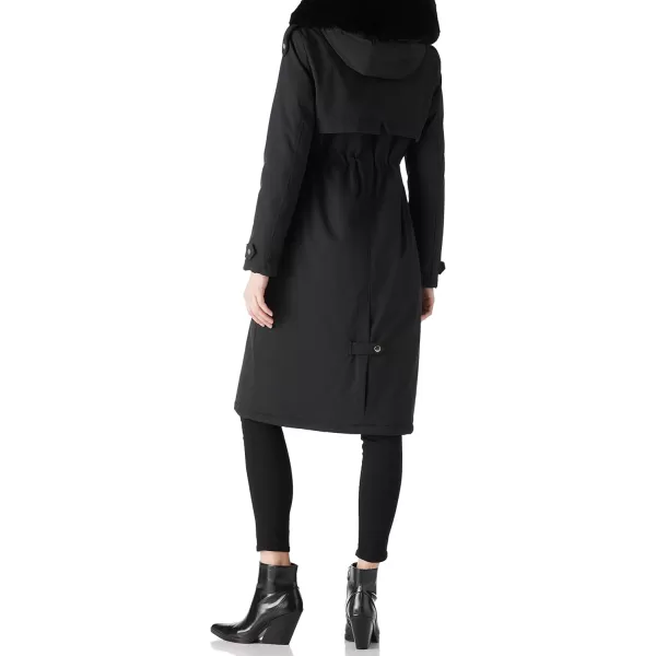 Bellivera Women's Parka Jacket Long Faux Fur Lined Sherpa Hooded Drawstring Coat