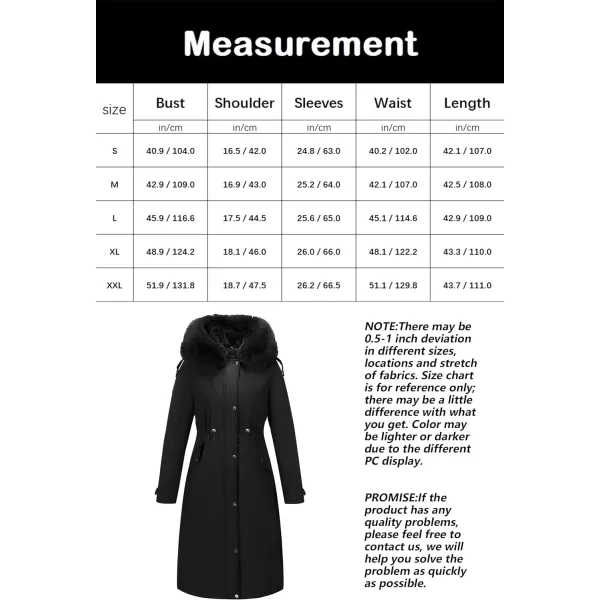 Bellivera Women's Parka Jacket Long Faux Fur Lined Sherpa Hooded Drawstring Coat