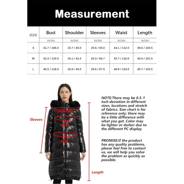 Bellivera Womens Puffer Jacket, Winter Coats for Women Fashion Long Hooded Padded Bubble Coat with Faux Fur Collar