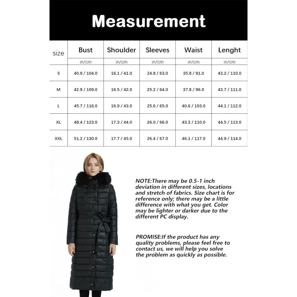 Bellivera Womens Puffer Jacket, Winter Coats for Women Fashion Long Hooded Padded Bubble Coat with Faux Fur Collar