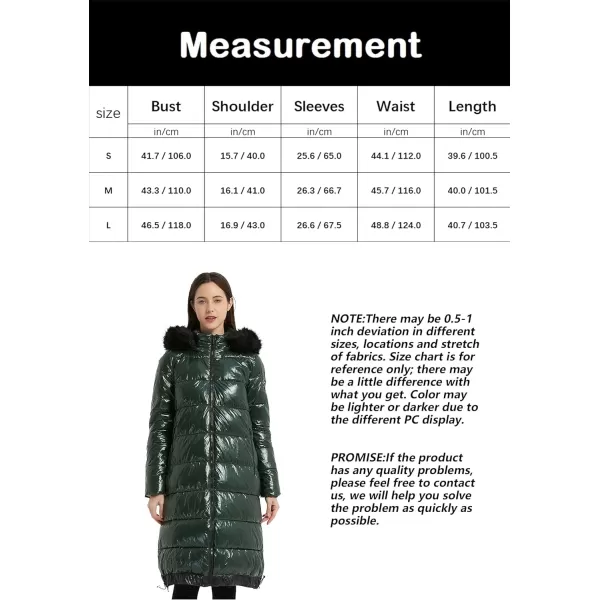 Bellivera Womens Puffer Jacket, Winter Coats for Women Fashion Long Hooded Padded Bubble Coat with Faux Fur Collar