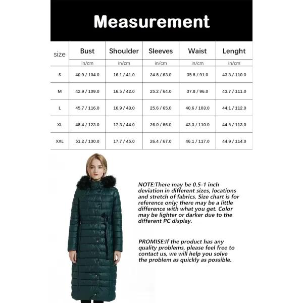 Bellivera Womens Puffer Jacket, Winter Coats for Women Fashion Long Hooded Padded Bubble Coat with Faux Fur Collar