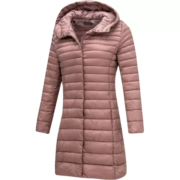 Bellivera Women's Quilted Lightweight Puffer Jacket, Winter Coats for Women Long Padded Bubble Coat