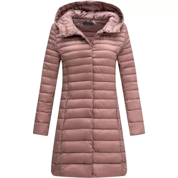Bellivera Women's Quilted Lightweight Puffer Jacket, Winter Coats for Women Long Padded Bubble Coat