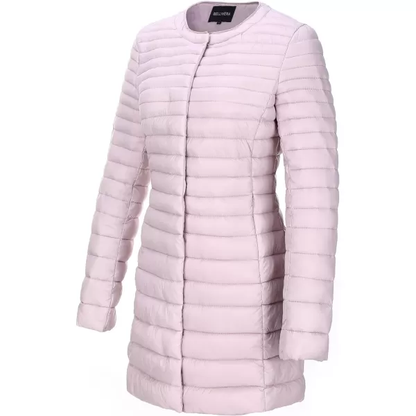 Bellivera Women's Quilted Lightweight Puffer Jacket, Winter Coats for Women Long Padded Bubble Coat