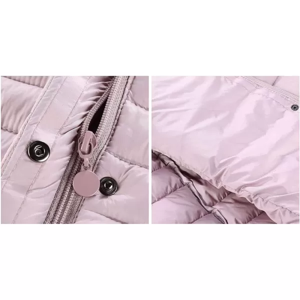 Bellivera Women's Quilted Lightweight Puffer Jacket, Winter Coats for Women Long Padded Bubble Coat