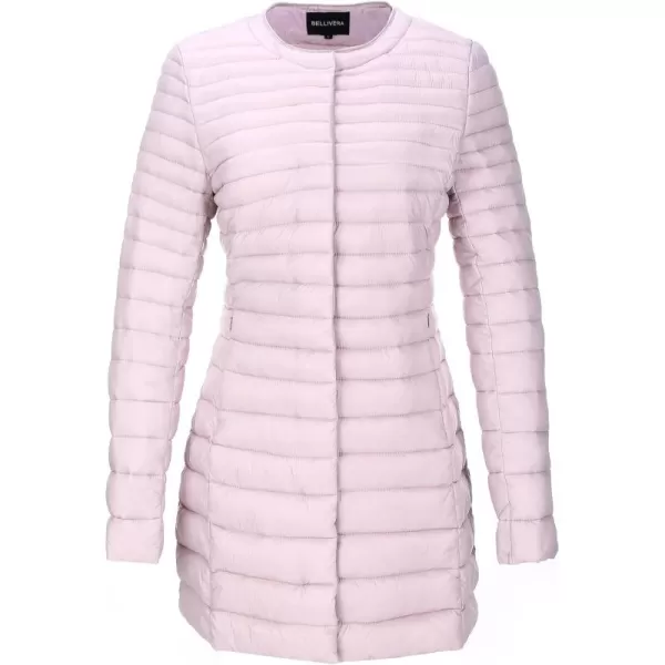 Bellivera Women's Quilted Lightweight Puffer Jacket, Winter Coats for Women Long Padded Bubble Coat