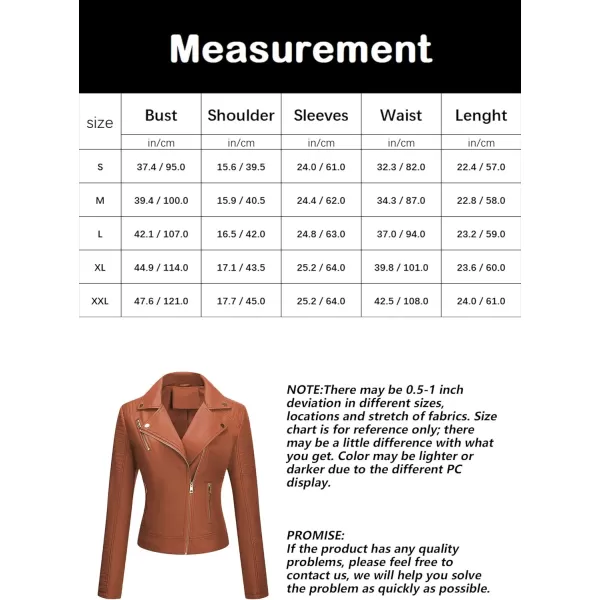Bellivera Women Faux Leather Casual Jacket, Fall and Spring Fashion Motorcycle Bike Coat