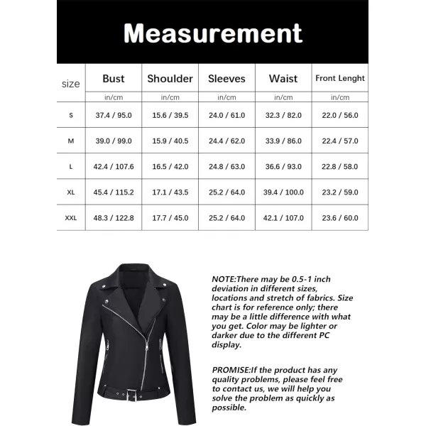 Bellivera Women Faux Leather Casual Jacket, Fall and Spring Fashion Motorcycle Bike Coat