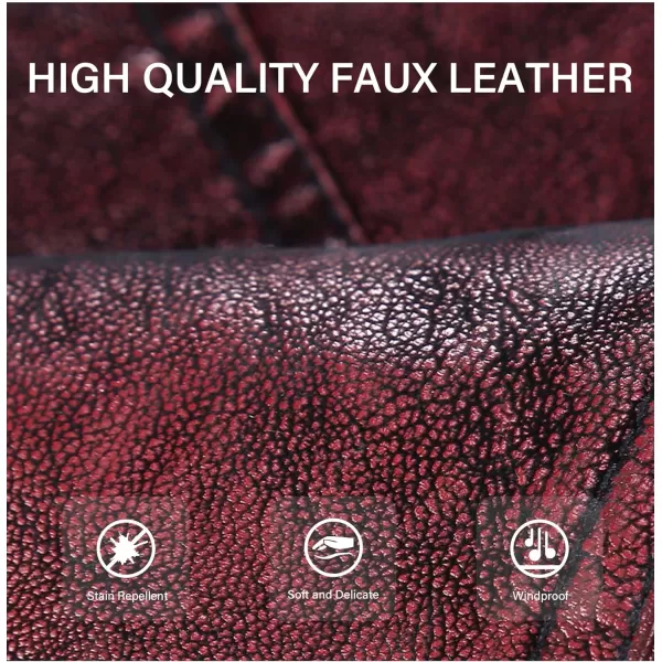 Bellivera Women Faux Leather Casual Jacket, Fall and Spring Fashion Motorcycle Bike Coat