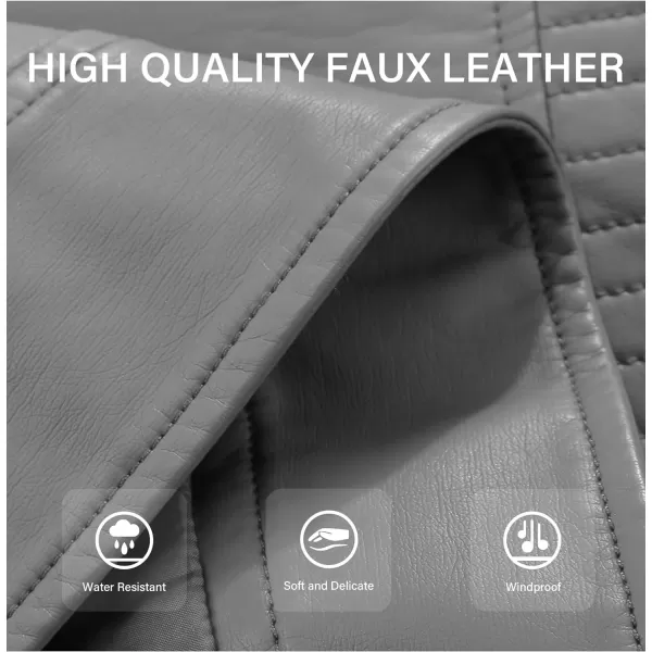 Bellivera Women Faux Leather Casual Jacket, Fall and Spring Fashion Motorcycle Bike Coat