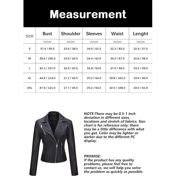 Bellivera Women Faux Leather Casual Jacket, Fall and Spring Fashion Motorcycle Bike Coat