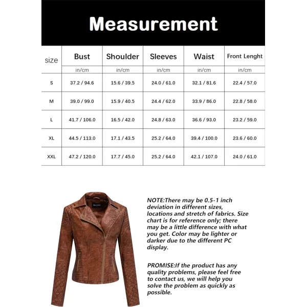 Bellivera Women Faux Leather Casual Jacket, Fall and Spring Fashion Motorcycle Bike Coat