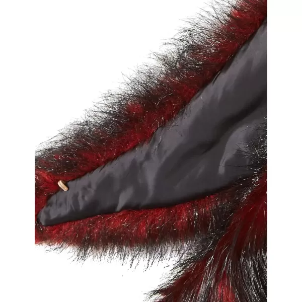 Bellivera Faux Fur Collar Women's Neck Warmer Scarf Wrap,Shawl for Winter Coat