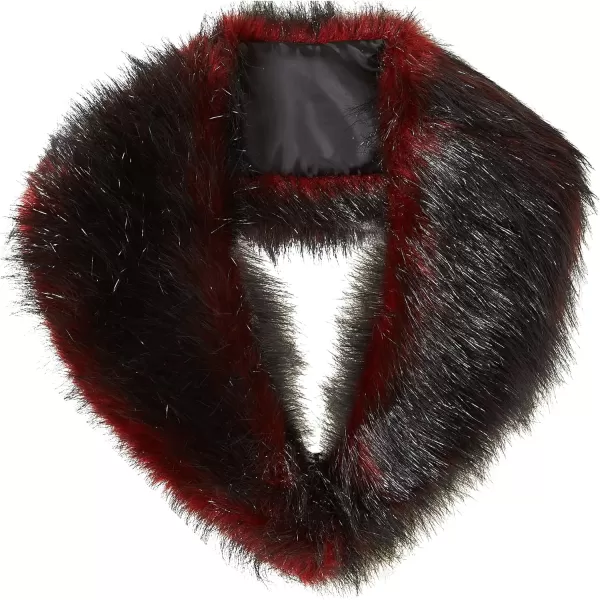 Bellivera Faux Fur Collar Women's Neck Warmer Scarf Wrap,Shawl for Winter Coat