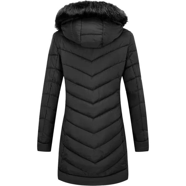 Bellivera Puffer Jacket Women,Lightweight Padding Bubble Hooded Coat with Fur Collar Warmth Outerwear