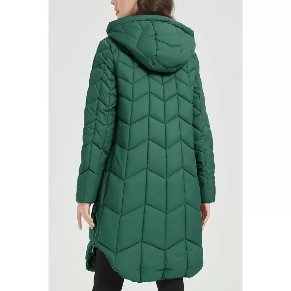 Bellivera Puffer Jacket Women,Lightweight Padding Bubble Hooded Coat with Fur Collar Warmth Outerwear
