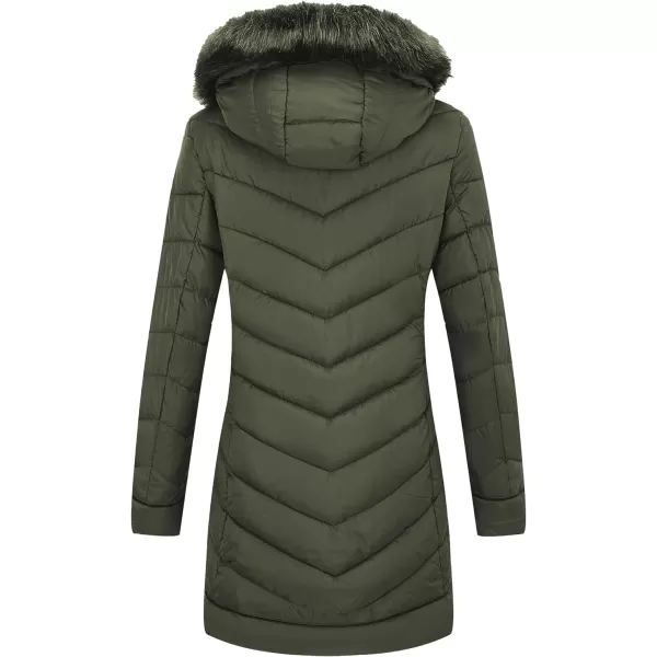 Bellivera Puffer Jacket Women,Lightweight Padding Bubble Hooded Coat with Fur Collar Warmth Outerwear