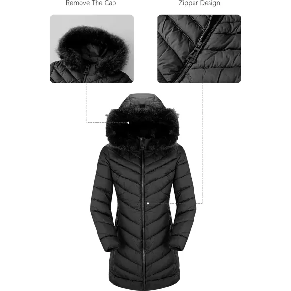 Bellivera Puffer Jacket Women,Lightweight Padding Bubble Hooded Coat with Fur Collar Warmth Outerwear
