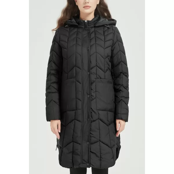 Bellivera Puffer Jacket Women,Lightweight Padding Bubble Hooded Coat with Fur Collar Warmth Outerwear