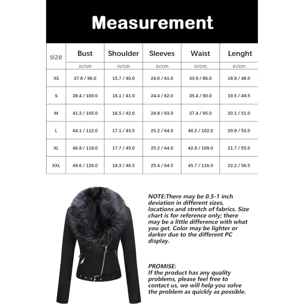 Bellivera Women Faux Suede Leather Jacket Motorcycle Biker Sherpa-Lined Coat with Detachable Fur Collar