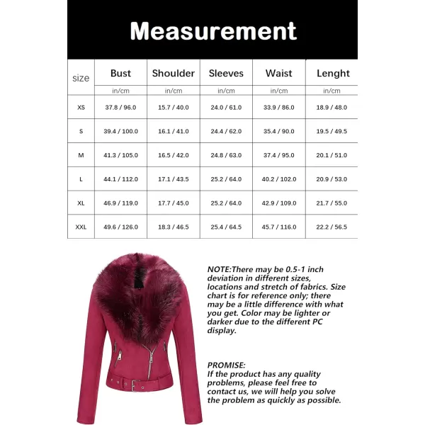 Bellivera Women Faux Suede Leather Jacket Motorcycle Biker Sherpa-Lined Coat with Detachable Fur Collar