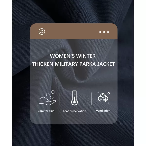 Bellivera Women Twill Parka Jacket, Winter Fashion Warm Long Hood Coat with Faux Fur Collar
