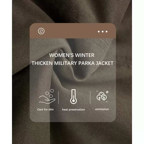 Bellivera Women Twill Parka Jacket, Winter Fashion Warm Long Hood Coat with Faux Fur Collar