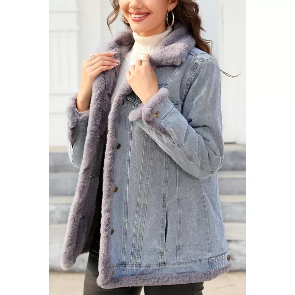 Bellivera Women Twill Parka Jacket, Winter Fashion Warm Long Hood Coat with Faux Fur Collar