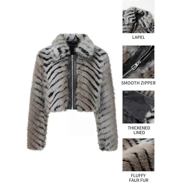 Bellivera Women's Faux Fur Coat Shearling Fluffy Fuzzy Shaggy Hood Sherpa-Lined Fleece Jacket