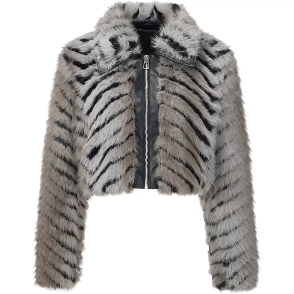 Bellivera Women's Faux Fur Coat Shearling Fluffy Fuzzy Shaggy Hood Sherpa-Lined Fleece Jacket