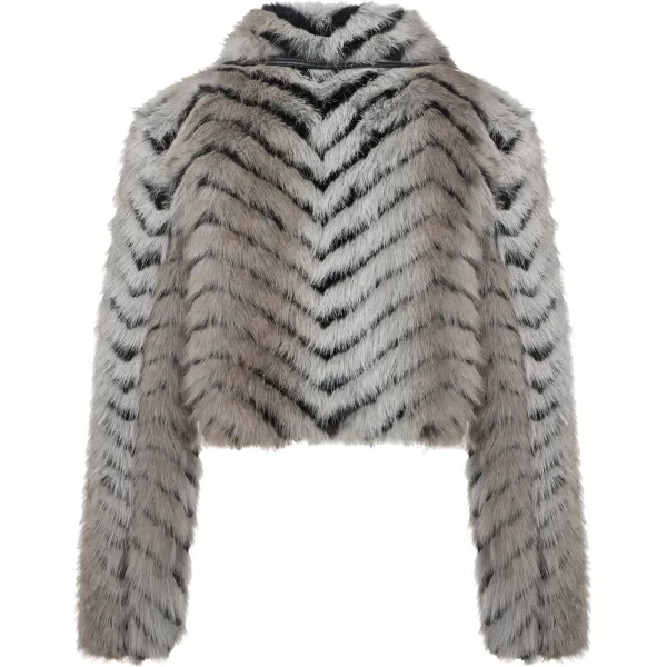 Bellivera Women's Faux Fur Coat Shearling Fluffy Fuzzy Shaggy Hood Sherpa-Lined Fleece Jacket