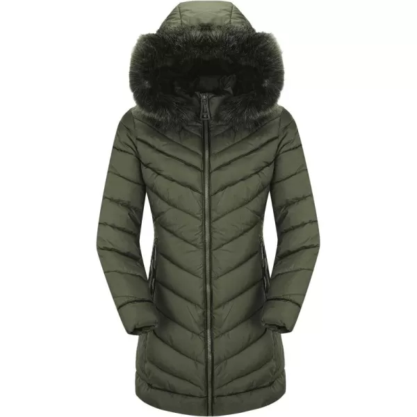 Bellivera Puffer Jacket Women,Lightweight Padding Bubble Hooded Coat with Fur Collar Warmth Outerwear