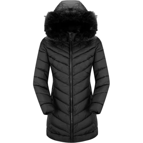 Bellivera Puffer Jacket Women,Lightweight Padding Bubble Hooded Coat with Fur Collar Warmth Outerwear