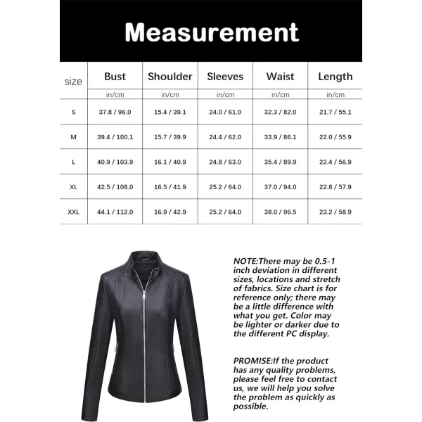 Bellivera Faux Leather Jacket Women Motorcycle Zipper Bomber PU Bike Coat with Pockets