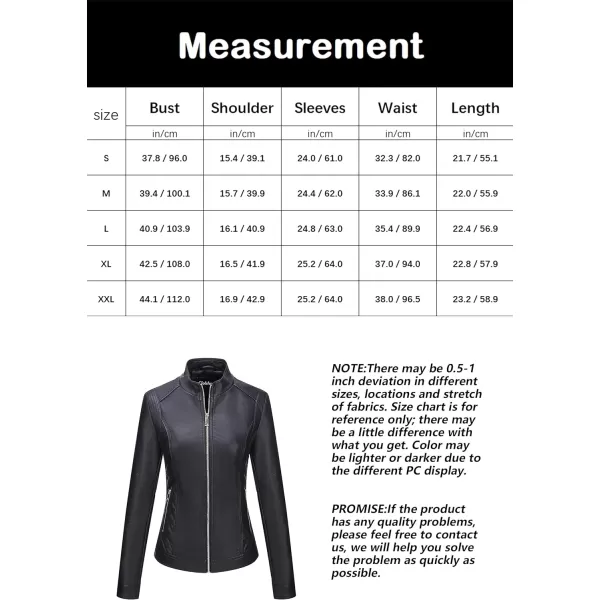 Bellivera Faux Leather Jacket Women Motorcycle Zipper Bomber PU Bike Coat with Pockets