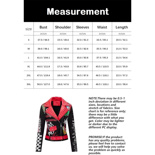 Bellivera Faux Leather Jacket for Women Studded Rivet Floral Moto Biker Short Lapel Coat